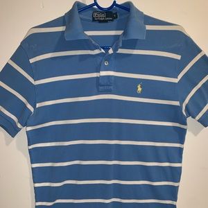 Light blue polo shirt